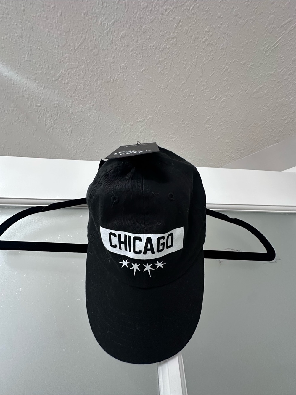 ChiBoys Chicago Black Dad Hat Gold Embroidery Adjustable NWT